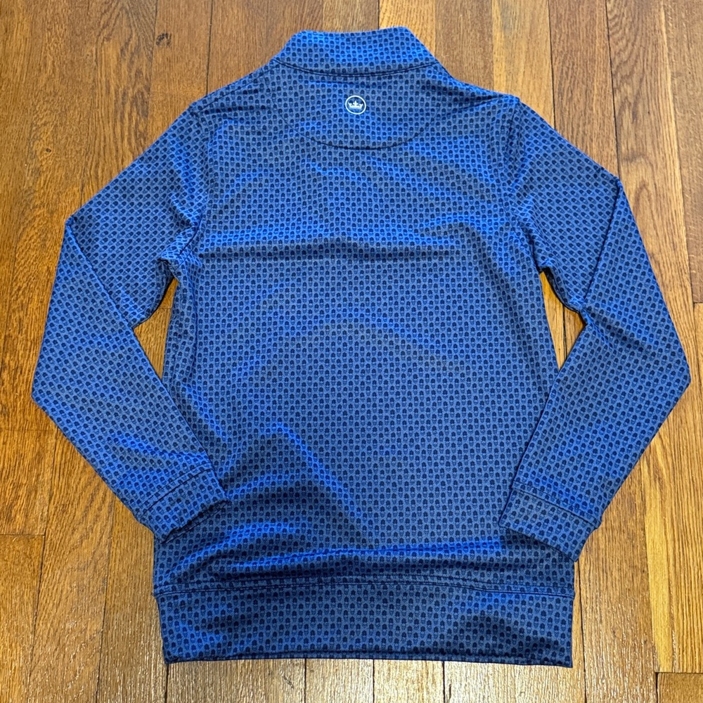 Peter Millar Blue Kids Quarter Zip Pullover Size Small (7-8) - Picture 2 of 4
